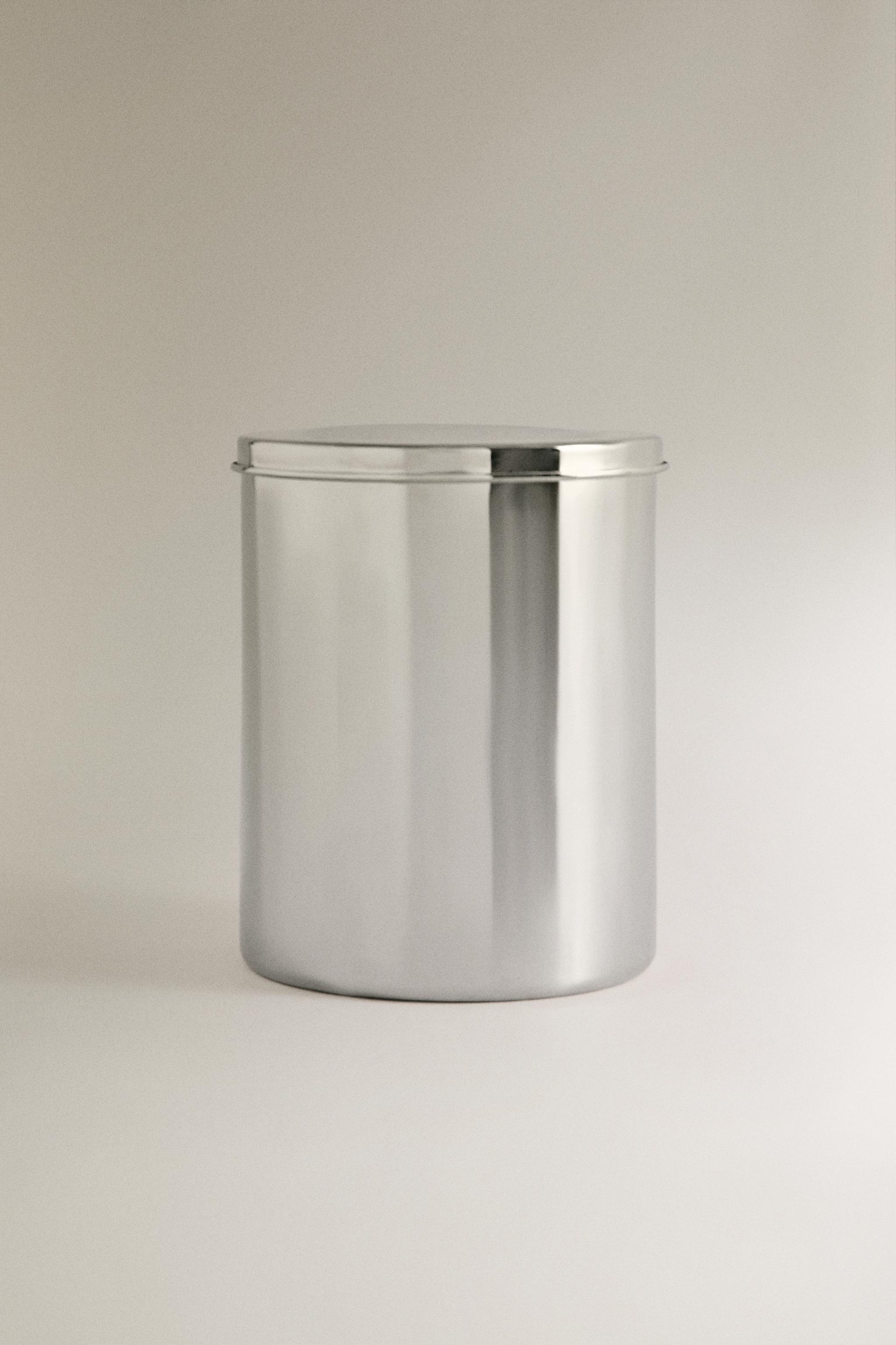 POUBELLE MÉTAL AVEC COUVERCLE